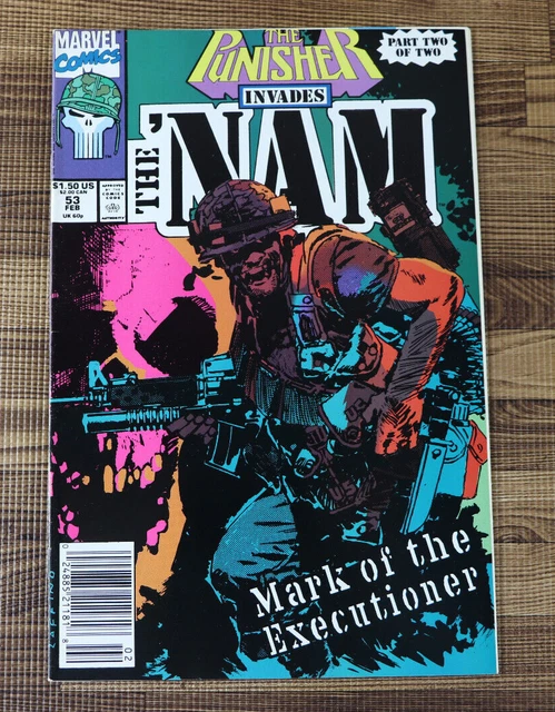 1991 Marvel Comics The Punisher Invades The NAM #53 Part 2 NEWSSTAND VF/VF+