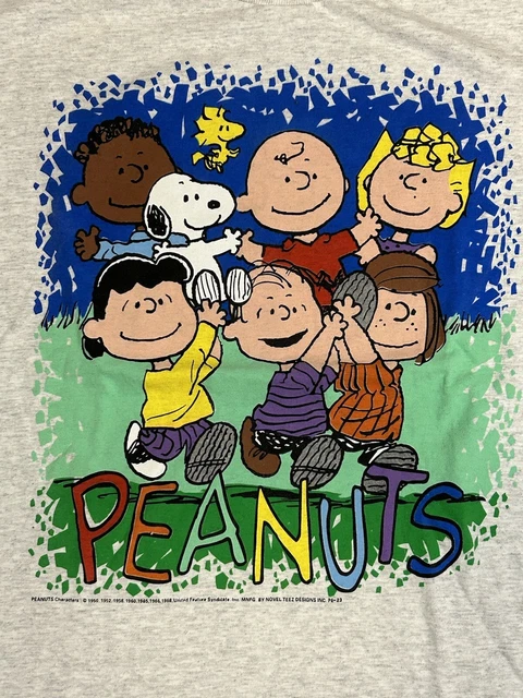 vintage-90s-peanuts-snoopy-charlie-brown-lucy-woodstock-t-shirt-cartoon