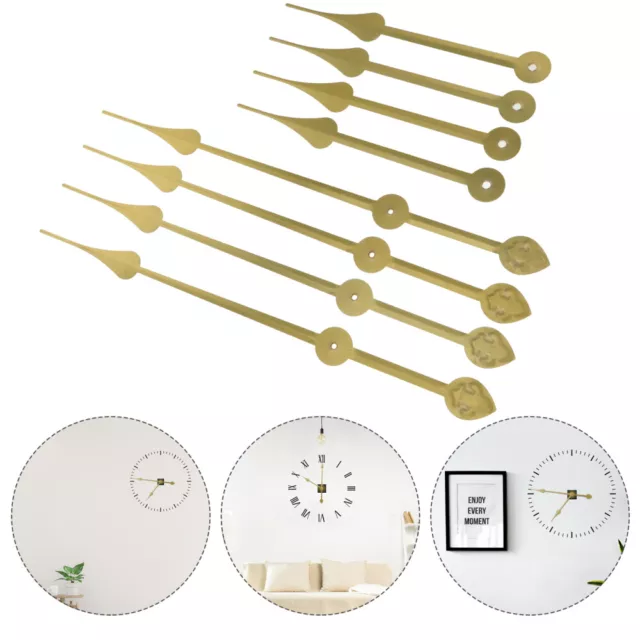 4 Pcs Wall Clock Extra Long Hands Large Movement Mechanism Replacement