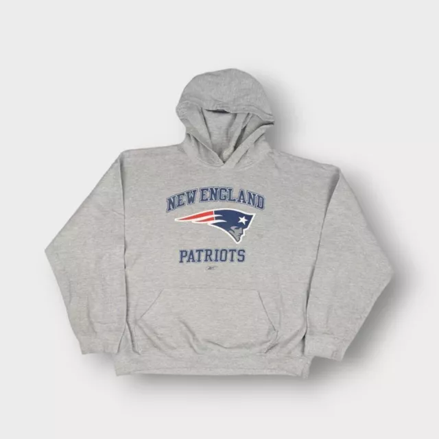 Felpa con cappuccio vintage NFL Reebok New England Patriots - da uomo taglia XL