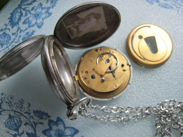 Antike Englische Taschenuhr London Pocket Watch Spitzankeruhr 1-7