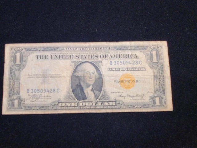 1935-A $1 North Africa Silver Certificate Yellow Seal Fr 2306 Emergency Issue