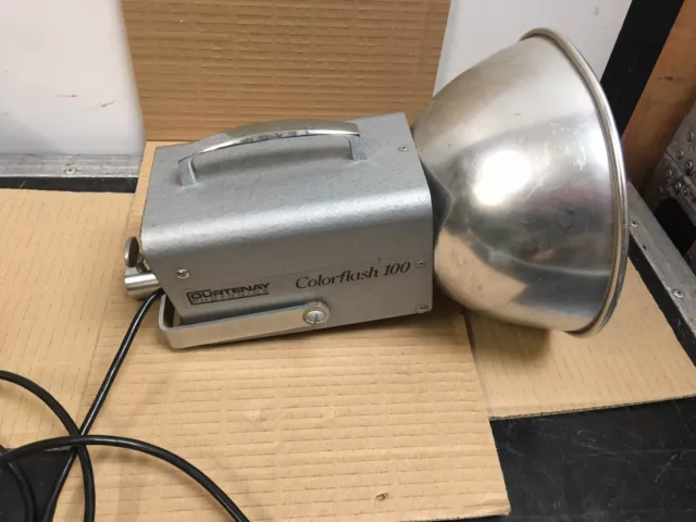 Vintage COURTENAY COLORFLASH 100 STUDIO FLASH HEAD  TESTED & WORKING