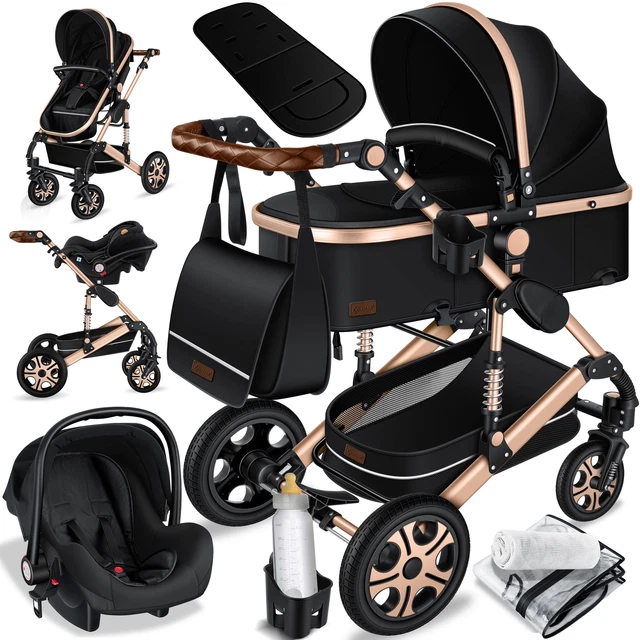 RETOURE Loops 3 in 1 Kombi-Kinderwagen Buggy Reisebuggy inkl. Auto- Babyschale