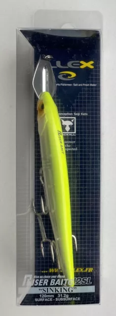 Illex Riser Bait 012 SL Ghost Chart Back 120mm 31,2g Pencilbait Topwater Köder