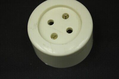 Old Socket Exposed Round Without Schuko Vintage Cream GDR 2