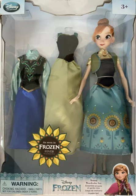 Neu Disney Store 100% Originell!! Frozen Anna Klassisch Puppe Figur Prinzessin