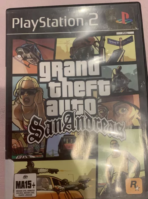 Grand Theft Auto San Andreas PS2 PAL *Manual No Map*