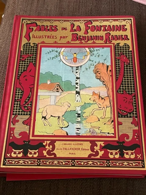 Les Fables de La Fontaine illustrées par Benjamin Rabier, 259 fables, 1982