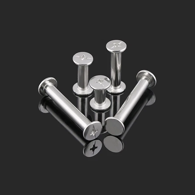 Binding Barrels And Screws Carbon Steel Ni-plated For Photo Album Leather Craft