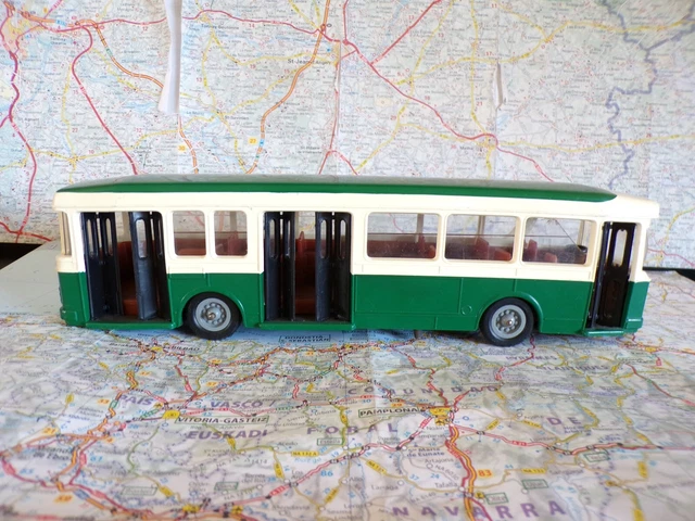 Miniature Berliet Bus à étage PCMR-E 1/43 - RATP 1966 - Collection Hachette N°83