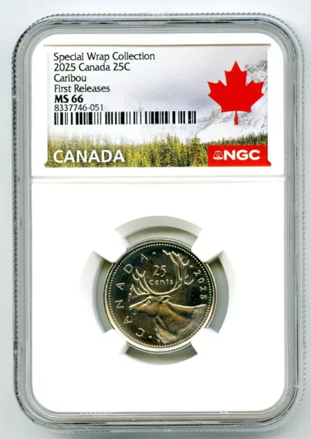 【4枚組】NGC MS66 2025 SpecialWrapCollection 2025 $1 CANADA Ngc Ms66 Special Wrap Collection Loon First