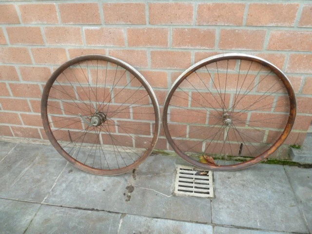 Vélo Ancien MDG Avant 1910 – Roues En Bois, Pédales à Une Dent, Collection Vintage Eroica