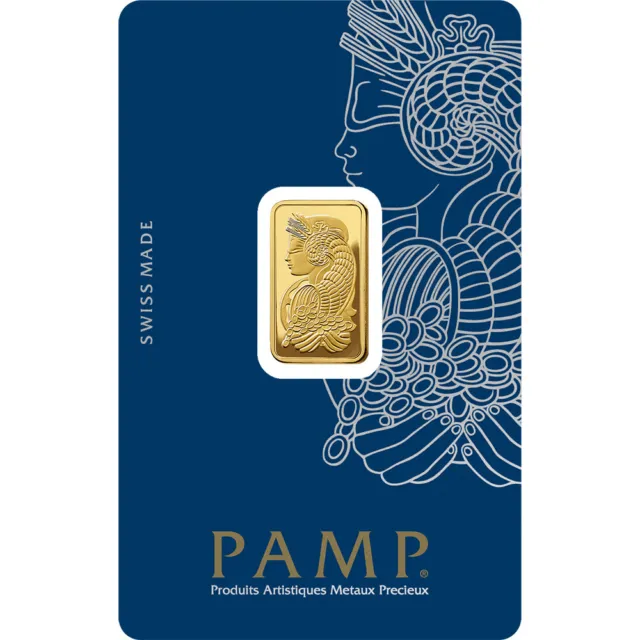 5 gram Gold Bar - PAMP Suisse - Fortuna - 999.9 Fine in Sealed Assay