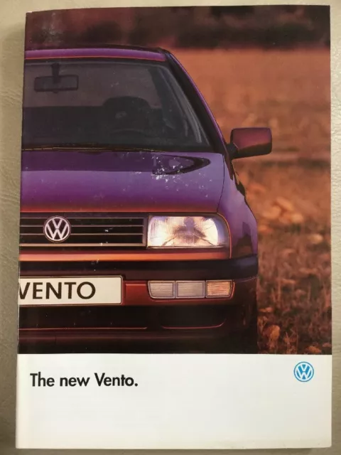Volkswagen VW Vento Car Brochure - September 1992