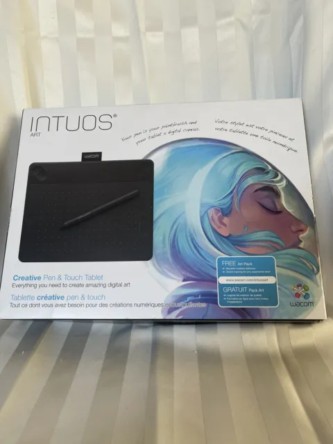 Wacom Black Small Intuos Art Pen and Touch Tablet CTH490AK
