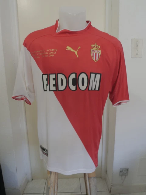 MAILLOT A.S MONACO 2001 KAPPA Ludovic GIULY n°8 vintage maglia LNF