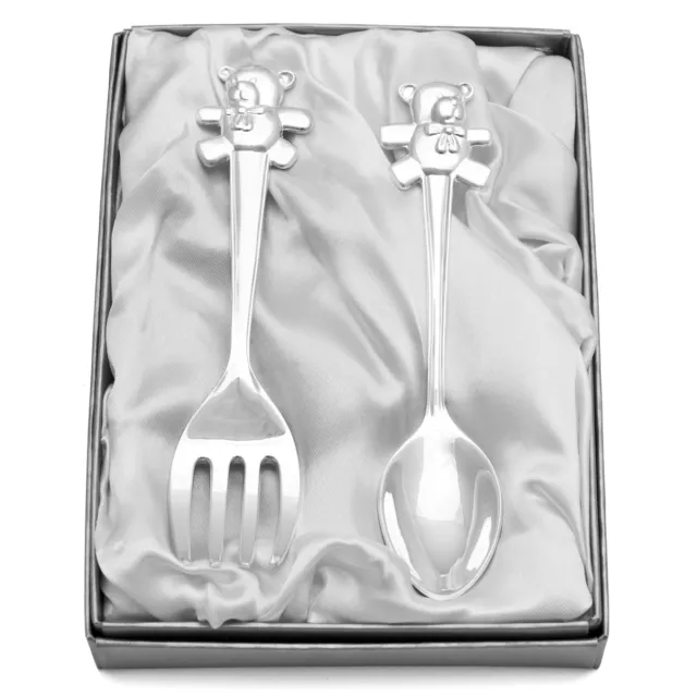 Christening Cutlery Silver Plated Engraved Personalised Gift Present