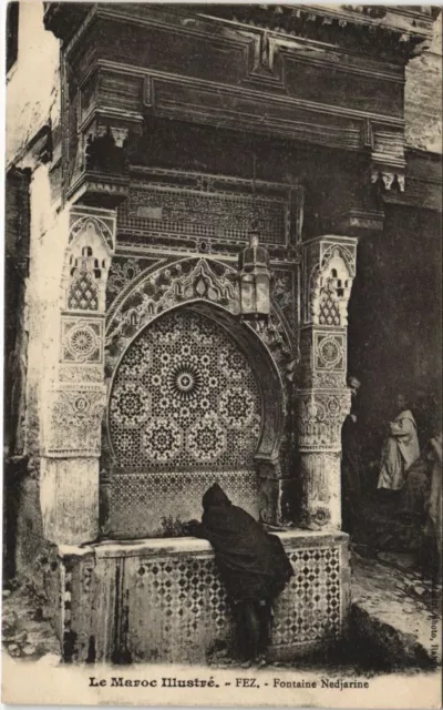 CPA AK MAROC FEZ Fontaine Nedjarine (10343)