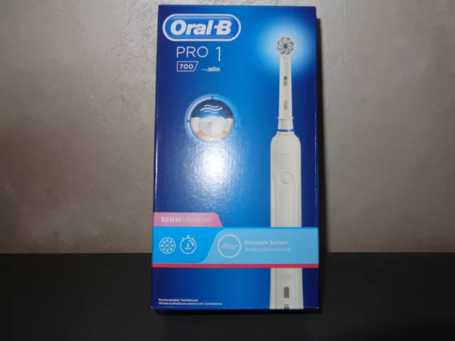 Oral-B Pro 1 700 Braun Sensi UltraThin - Brosse à dents électrique rechargeable
