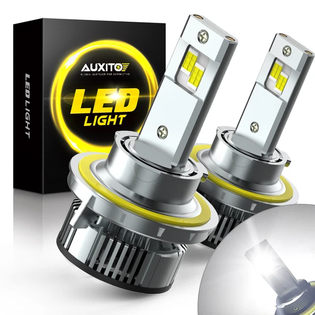 AUXITO H13 9008 1000LM LED Headlight Bulb Kit Car Lamp Bulbs Hi/Lo White 6500K