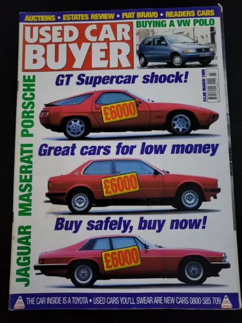 Gebrauchtwagen Käufermagazin März 1999 (412) Jaguar Maserati Porsche