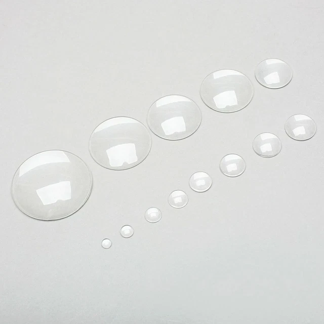 6-50mm Clear Glass Dome Cabochons for Photo Pendant Craft Jewelry Making Parts
