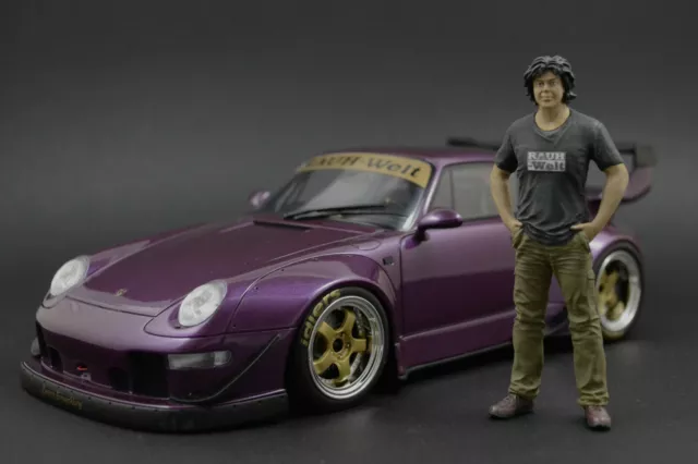 Akira Nakai-San Figure pour 1:18 GT-Spirit Porsche RWB 964 993  !! NO CAR !!