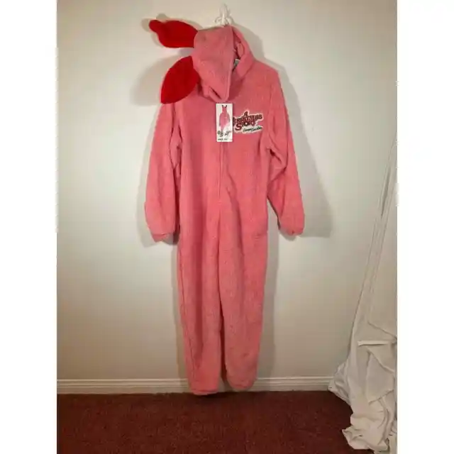 A Christmas Story ™ Ralphie Deranged Pink Bunny Suit Costume Adult Med