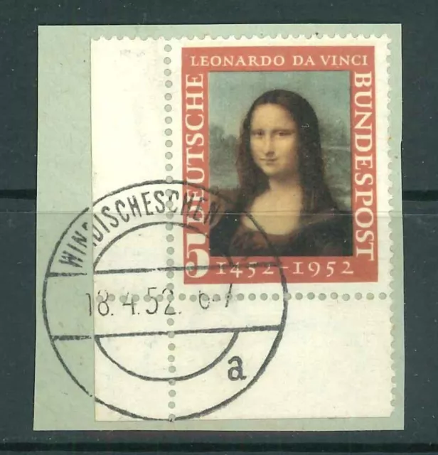 BRD / Bund Mi-Nr. 148 Eckrand - Ecke 3 - Vollstempel Windischeschenbach