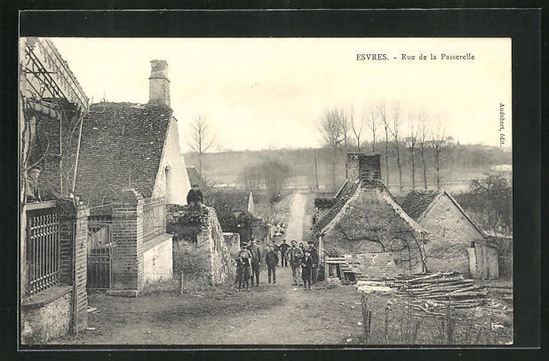 CPA Esvres, Rue de la Passerelle