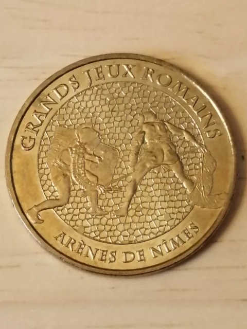 médaille souvenir MDP monnaie de Paris Nîmes Les Arènes Grands Jeux Romain 2011