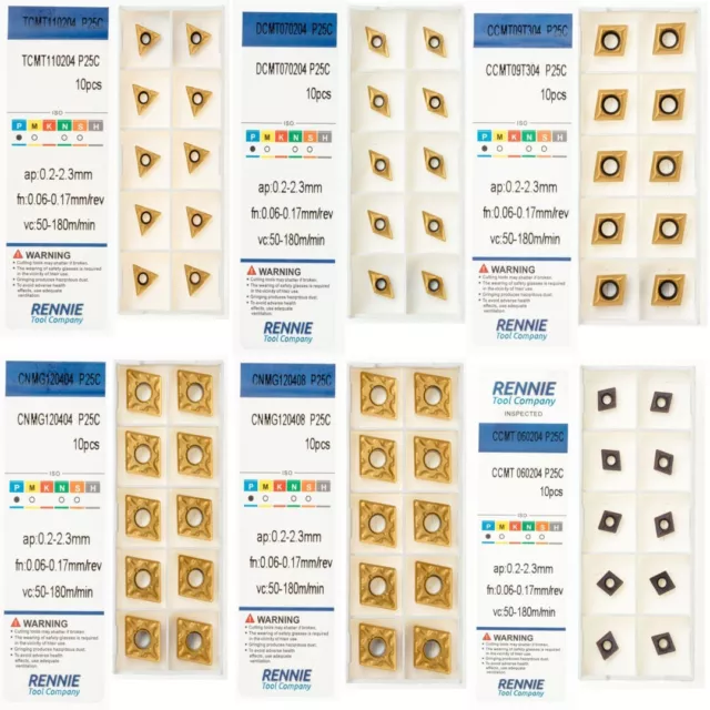 CCMT, TCMT, DCMT, CNMG Indexable Carbide Turning Inserts. Steel/General Purpose