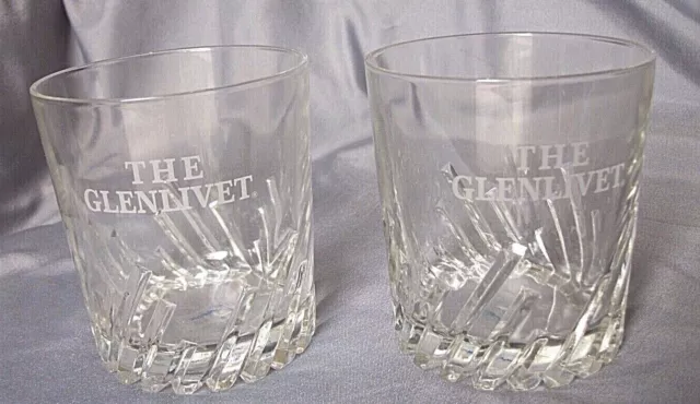 Pair Of The Glenlivet Single Malt Scotch Glasses By Vonpok France