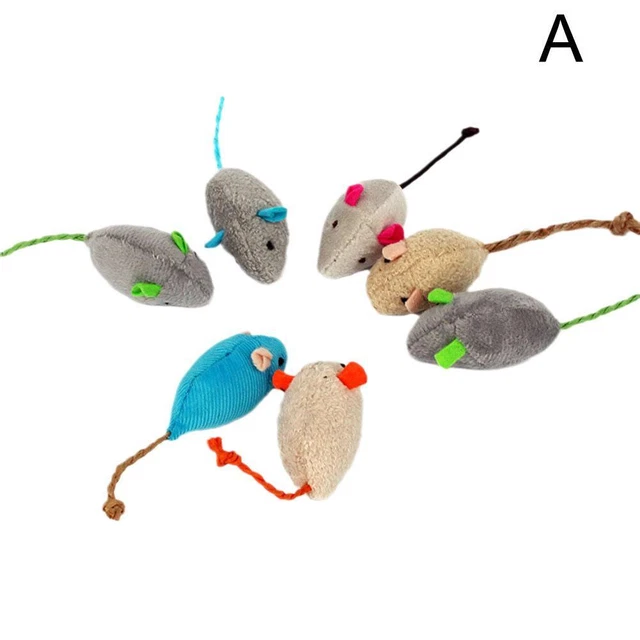 Mixed color Mix Pet Toy Catnip Mice Cats Toys And Fun Plush Mouse Cat Toy For K
