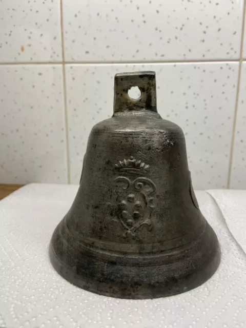 campana bronzo antica Con Stemma Mediceo