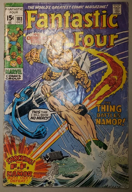Fantastic Four 4, The #103 Marvel Comics October Oct 1970 (GD GOOD)