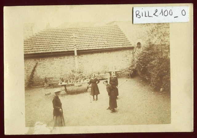 cpa photo card. The Croquet Part. circa 1920