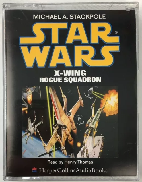Star Wars X-Wing Rogue Squadron 1996 Read by Henry Thomas Audio Book 2x Cassette