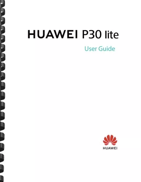 Huawei P30 Lite Cell Phone USER GUIDE OWNER'S MANUAL