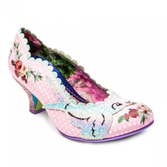 Fly Free Pink Irregular Choice Mid Heels Shoes