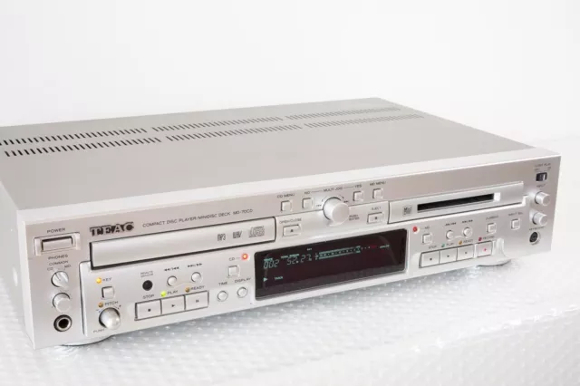 TEAC MD-70CD-S CD Player/MD Recorder Silver from Japan Working No Remote Control 3