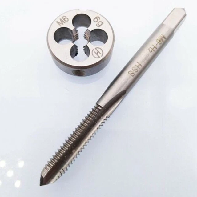 2PCS / Set Robinet HSS M6 X 1.0mm Stencil Métrique Filetage Haute Qualité