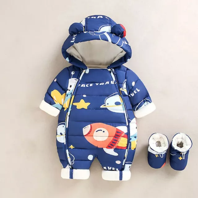 Children Autumn Winter Down Clothes born Baby costume Boys Girls Jumpsuit