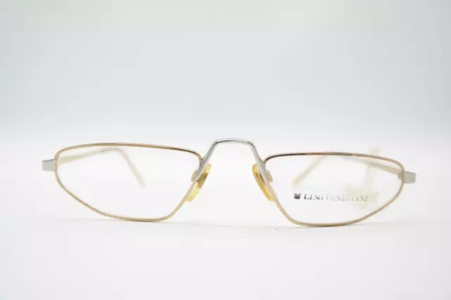 Vintage Lino Veneziani 368 Or Argent Carré Lunettes Monture NOS