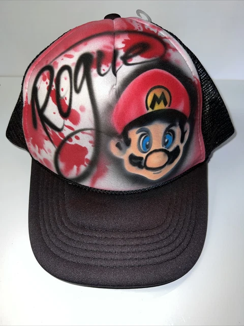 VINTAGE SUPER MARIO Bros Hat Snapback Trucker Mesh Cap by Nissun $59.99