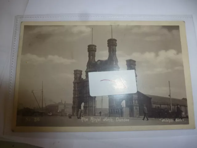The Royal Arch Dundee Animated Real Photograph Postcard P/M Birkenhead c1912