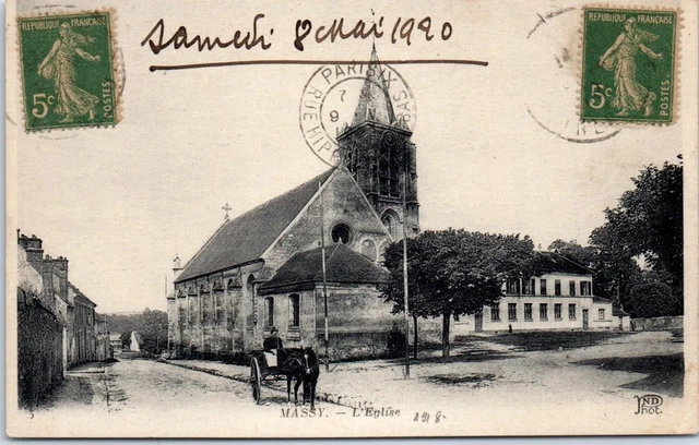 91 MASSY - l'eglise, vue d'ensemble