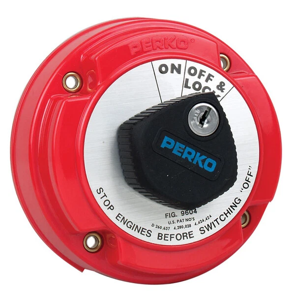 PERKO MEDIUM DUTY Main Battery Disconnect Switch w/Alternator Field
