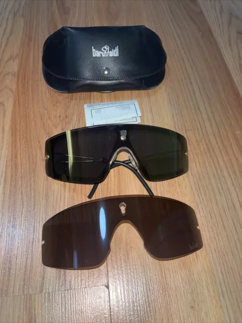 Baruffaldi Sun Glasses Raider Sports Extra Lens Italia 80s Vintage Baseball